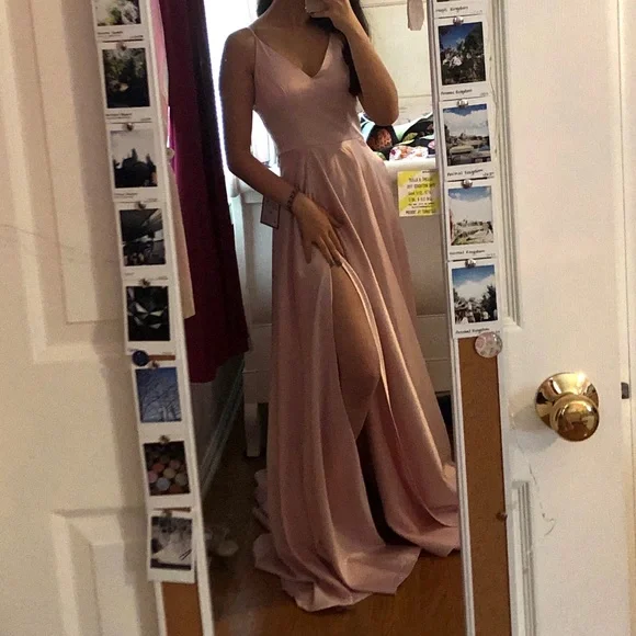 Macy’s prom dress pink